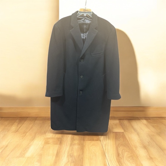 Ralph Lauren black 44S 44 short cashmere 10% dress coat suit coatmens